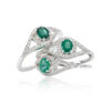 Anello colour smeraldo