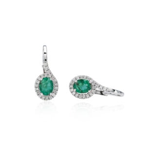 orecchini giro smeraldo