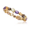 BGS6748SE1  BRACCIALE IN ORO GIALLO, BRILLANTI, AMETISTA E QUARZI