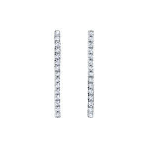 ORECCHINI TENNIS IN ORO BIANCO E BRILLANTI ORS8690B